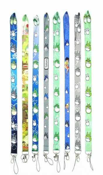 Кечаня 10pcs Cartoon Anime Япония мой сосед Totoro Mobile Phone Lanyard Key Chains подвесной вечеринка подарки подарки Small W8558996