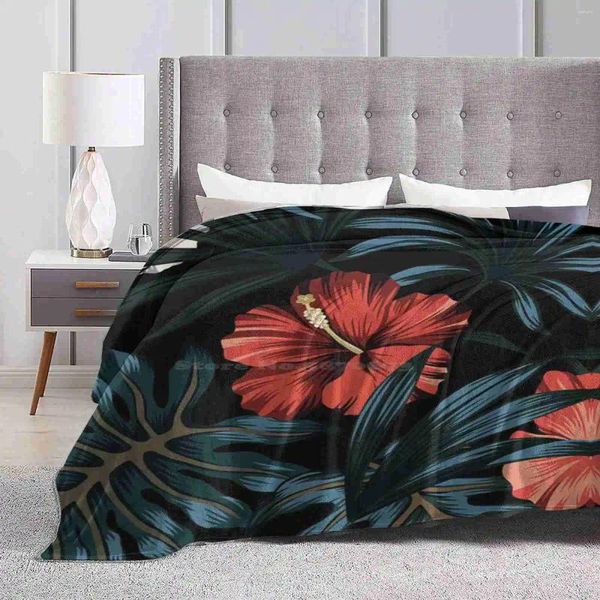 Decken Hawaii Palms Top -Qualität bequemer Bettsofa Weiche Decke Beach Tropical Summer Ocean Palmen Urlaub Natur