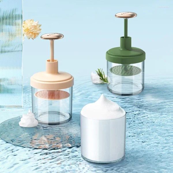 Máquina de espuma de dispensador de sabão líquido para produtos de limpeza facial especializados para viagens domésticas Use portátil Gel Manual Press Tipo