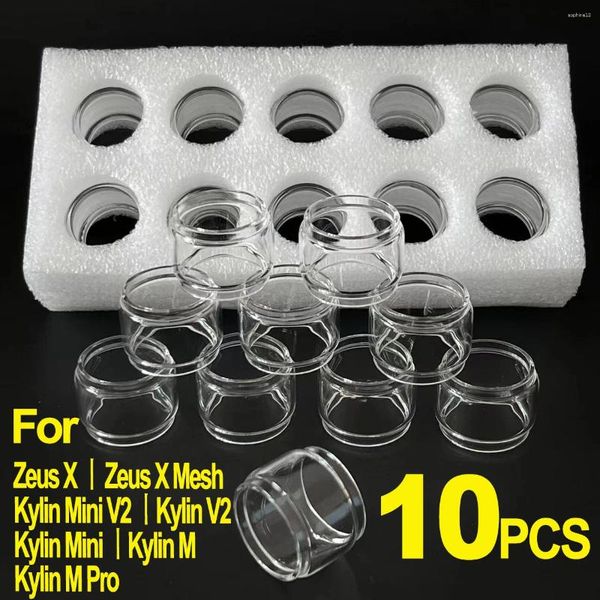 Copos de vinho 10pcs tubos de vidro mini xícaras de bolha para zeus x kylin m pro v2 z mhh malha