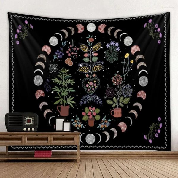 Arazzi Arazzo arte art deco Coperte Tenda appesa casa camera da letto decorazione del soggiorno bohémien fiore di luna