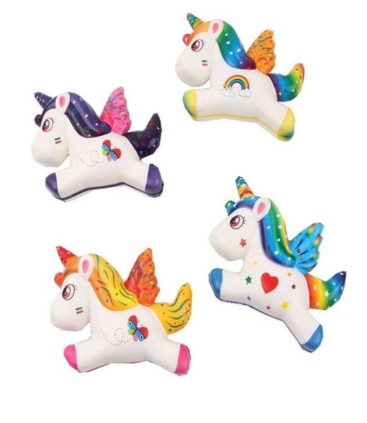 10pcs Kids Shishy Animal Jumbo Squishies Rainbow Unicorn Kawaii Squeeze Toys Streting Slow Rising Stress Relief Sensory Satisfatando G6381NI6128098