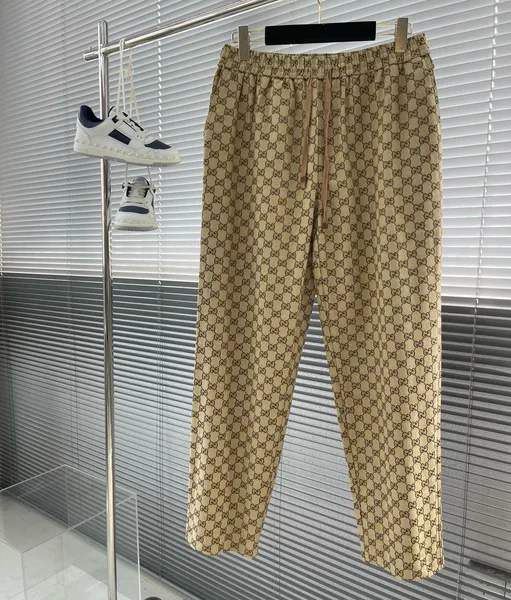 Pantaloni più dimensionali per maschi rotondi ricamato e stampato in stile polare usura estiva con strade puro cotone 54wer4