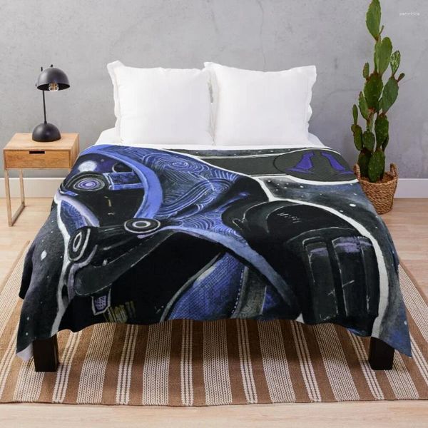 Coperte Mass Effect tali zorah lancia divano di moda coperta di lusso addensato per il cosplay anime