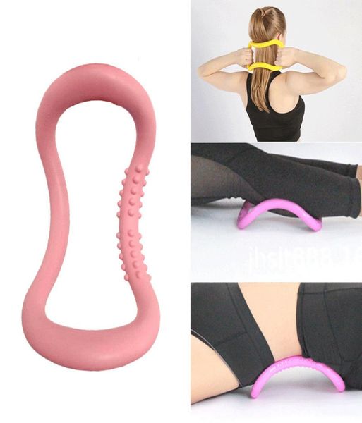 PP Yoga Circle Attrezzatura Attrezzatura Stretch Ring Fitness Pilates Circles Fitness Training Resistenza Ausiliario Strumento Calf Allenamento per la casa Sports5251467