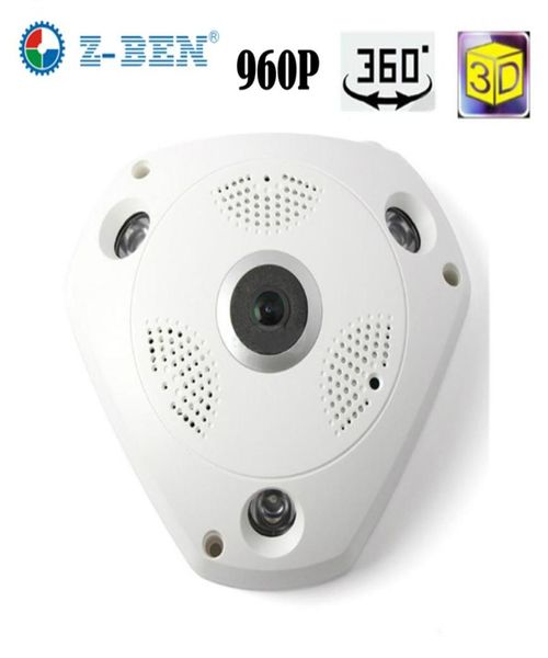 ZBEN 13MP 960P WIFI IP -камера 360 градусов панорамной камеры домашняя безопасность видео наблюдение за ночным видением. Свижение рыбного глаз IP 93844470