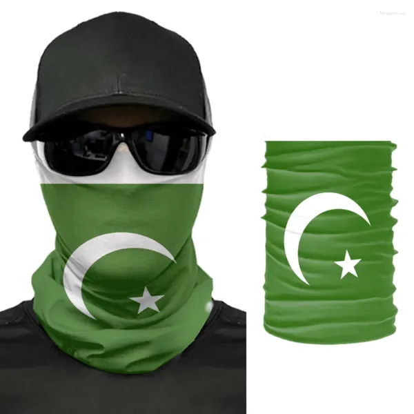 Eşarplar 2024 Pakistan Bayrağı Eşarp Boyun Yüz Maskesi UNISEX Moda Isıtıcı Dikişsiz Bandana Sapan Bisiklet Yürüyüşü