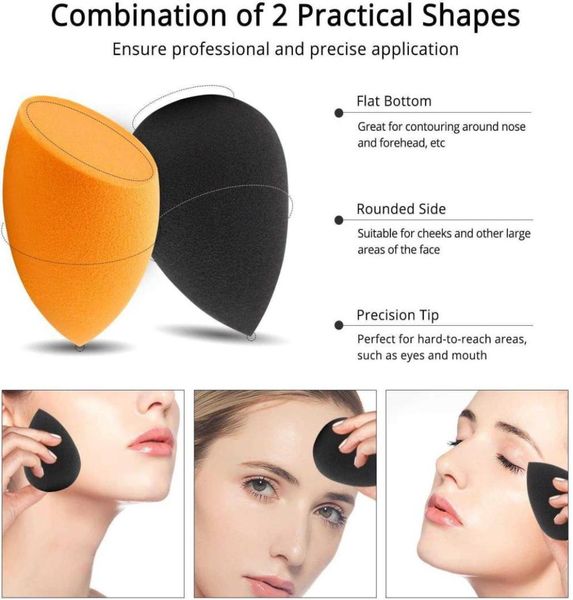 Sponge Makeup 10 PCs Blender Latex Blender Set for Foundation Concealer Powder Duable Strumenti 2106245536845