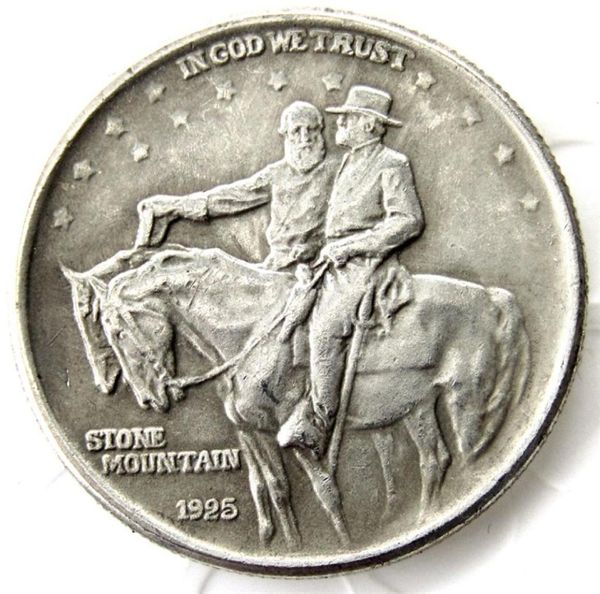 US 1925 Stone Half Dollar Silver Plated Craft Copin Coin Factory Nice Home Acessórios8597584