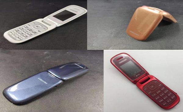 Оригинал отремонтированных мобильных телефонов Samsung E1270 Flip Phone GSM разблокирован для пожилых студентов Mobilephone с розничной Box8473819