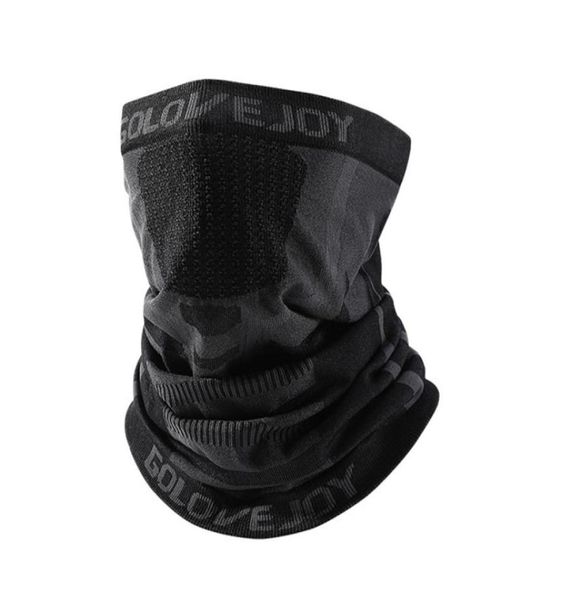 Schwarze Wintermänner Bandana im Freien im Freien Hörschutz Halswärmer Giterin halbe Gesichtsmaske elastischer Radsportschal für die Kälte 2118844202