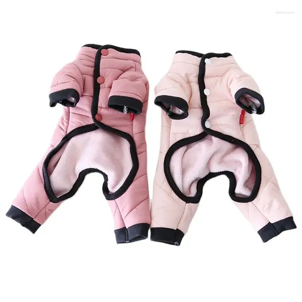 Hundekleidung Winter Dicke warme Haustierkleidung Welpe Jumpsuit Rompers Yorkie Pomeraner kleines Kleider Outfit Kleidungsstück 2024 Tropf Tropf