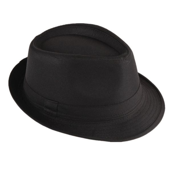 Cappello da sole Fedora Trilby Gangster con nastro di stoffa