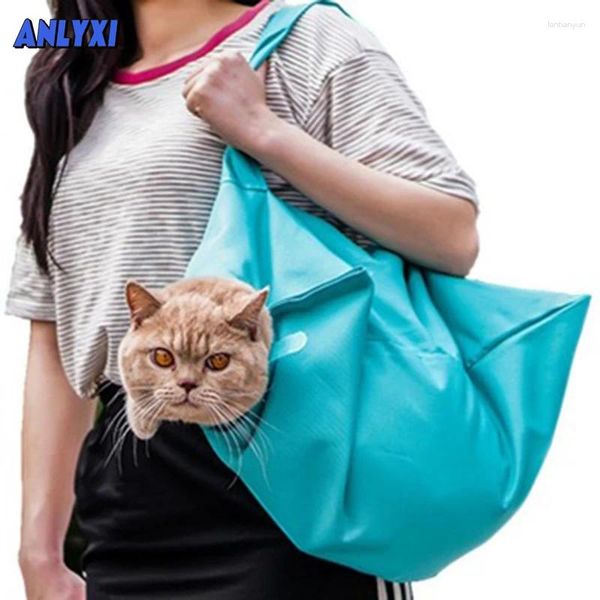 Cat Carriers Bag Outdoor One-Shoulder Tragbarer Rucksack Pet Bud Tasche Atmungsfreie Welpen-Reiseträgerzubehör