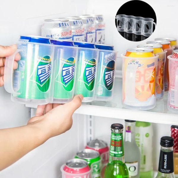 Garrafas de armazenamento Caixa de bebida geladeira Acessórios de barra de cozinha Organizador de bebidas economia para economia para