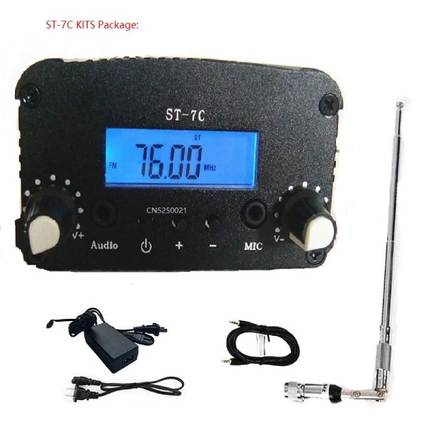 Radio 1W/7W ST7C FM Broadcast stereo trasmettitore FM Stazione Audio Convertitore FM FM