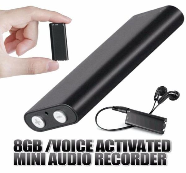 Digital Voice Recorder 8 GB Mini Secret Intelligent Stift USB Activated Audio MP3 Player 192Kbps Aufnahme8695385