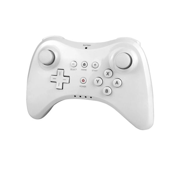 Gamepads Wii U Controller Wireless wiederaufladbares BT Dual Analog Controller Gamepad für Wii U Pro -Controller mit USB -Ladekabel