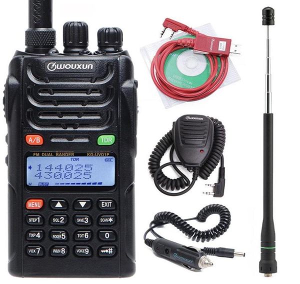 Walkie Talkie Orijinal Wouxun Kguvd1p Dual Band 1700mAh Pil FM Alıcı UVD1P UHF VHF HAM7094942