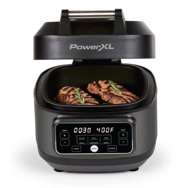 Fritas Powerxl Grill Air Fryer Home Air Fryers Meladores de cozinha Black 5.5 Quart