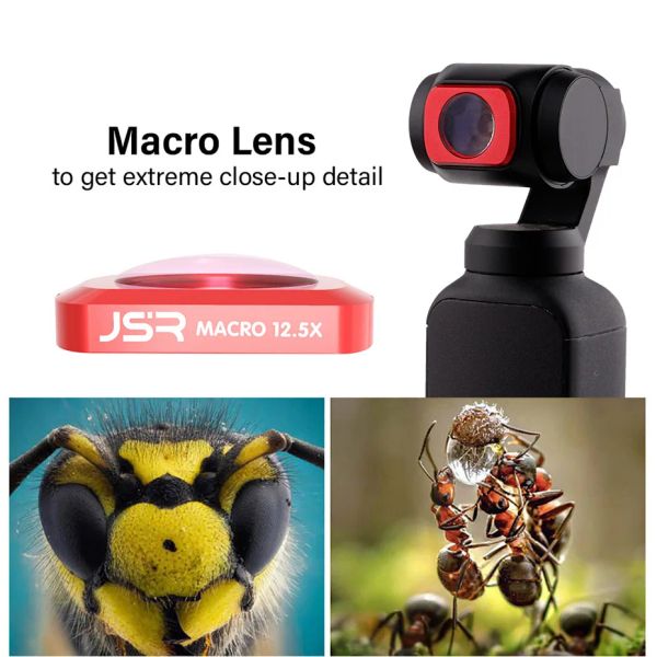Borse per tasca DJI/2 Filtro Ro Closeup Lens Star Filter Adsorbtion magnetico per le lenti in vetro tascabile DJI Osmo Accessori per lenti ottiche