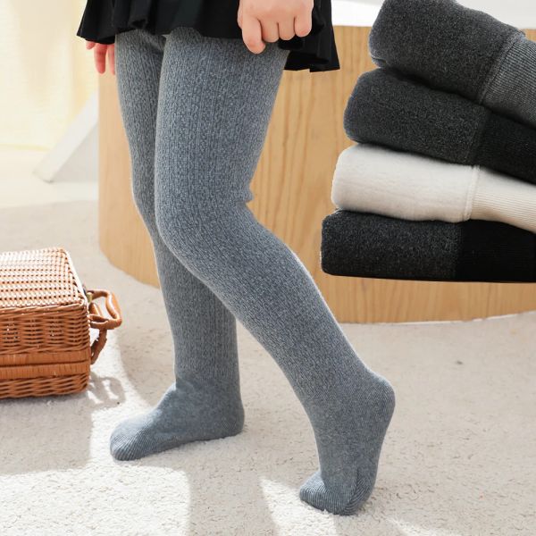 Hose Kinder Winter warm isolierte Strumpfhosen mit Fleece für Kleinkinder Baby Girls Kinder Baumwolle Strumpfhosen Teen Thermalhosen Strümpfe neu