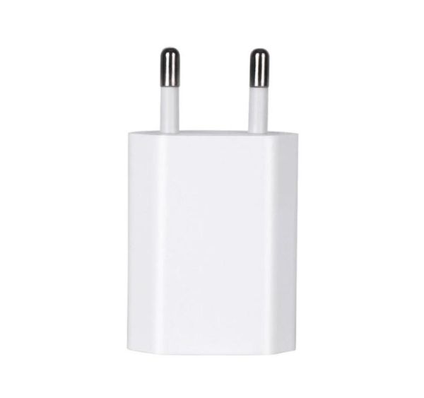 Быстрое зарядное устройство Slim Plug 5V 1A 1000MA USB Port EU AC AC AC Home Travel Adapter Adapter iPhone для Samsung S8 S9 S10 Примечание 8 9 19507299