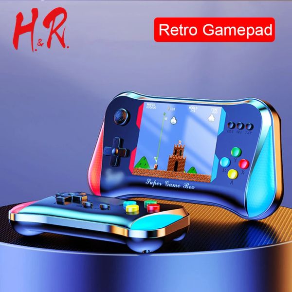 Gamepads Retro Portable Mini Handheld Console Console 3,5 -дюймовая экрана ретро -игровые игроки встроенные в 500 игр электронная машина Gamepad