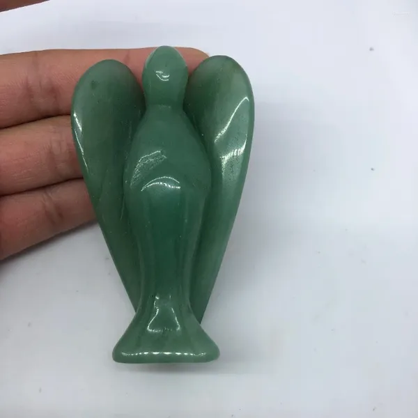 Dekorative Figuren natürlicher Quarzkristall Donglin Jade Engel Handmeißel Stein Dekoration Haus