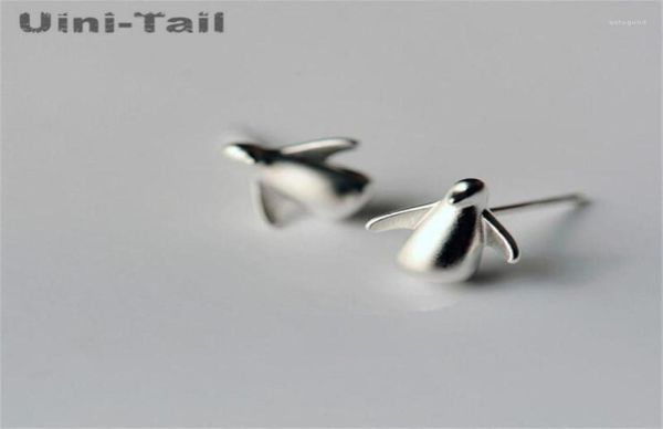 Stud Uinitail 925 Sterling Silver Cute Little Penguin Orecchini coreano Fashion Flow Flow Ipoallergenico Gioielli di alta qualità18050721