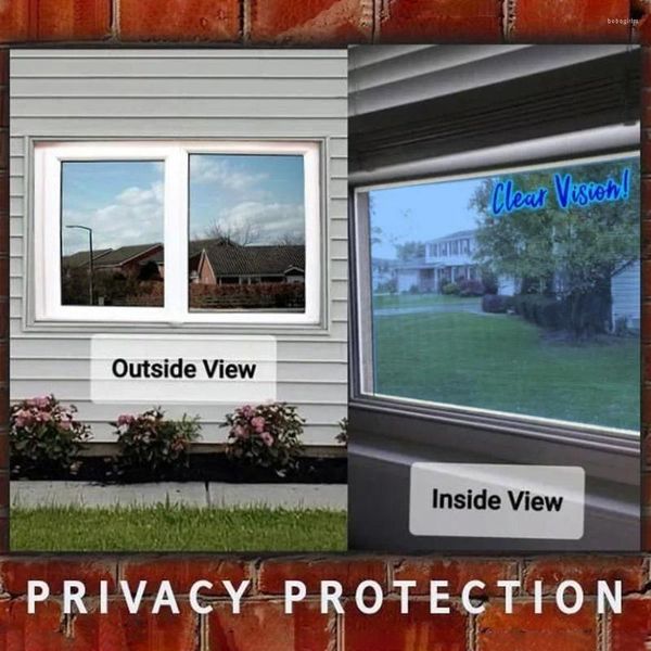 Fensteraufkleber reflektierender Spiegel Silbergrau Film Anti -UV -Tag Tint One -Weg Office Home Privacy Protection Sun Blocking Wärmekontrolle