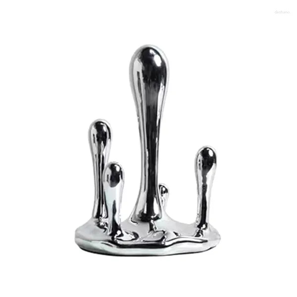 Figurine decorative Abstract Acqua Droplet Acqua Resina Scultura Ornamento Ornamento Decorazione della casa Studio Tabella Distanza Statua dell'Arte Astetica