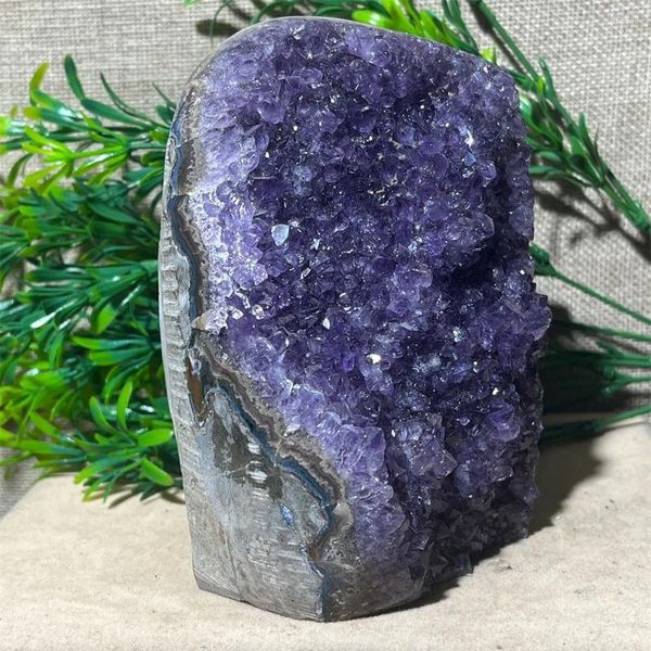 Dekorative Figuren Kristall Natural Amethyste freie Form Steinexemplar Quarz Mineral Schönheit Edelstein Mineralien Spirituelle Ornamente Haus