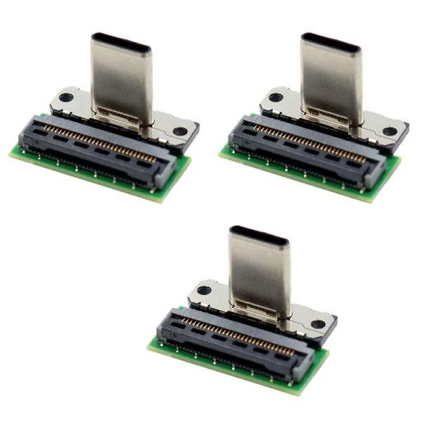 Аксессуары 3X док -разъемы зарядной порт USB тип C, совместимый с коммутационным компонентом, компонентом замены стыковки с док -станцией мужчина