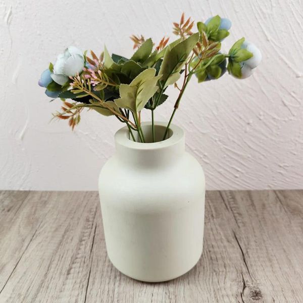Vasos redondo vaso de flores fazendo molde pequeno vaso silicone canet lanceer