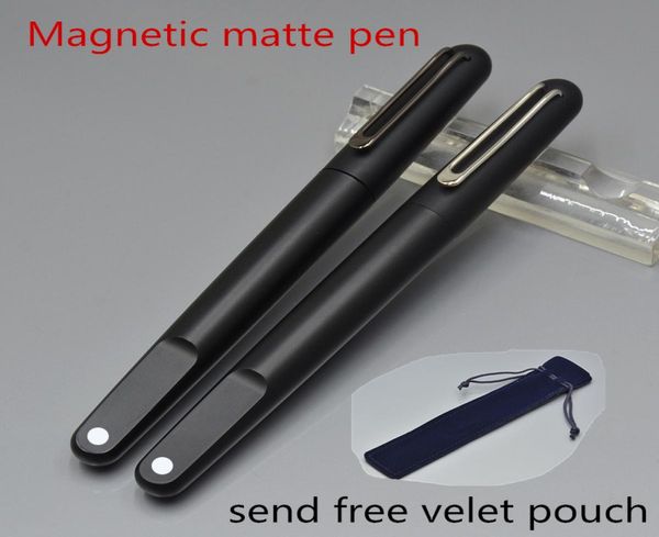 Limited Edition M Series Matte Black Roller Ball Pen с Magnetic Cap Business Office Stationery Написать подарочные ручки для MEN5647955