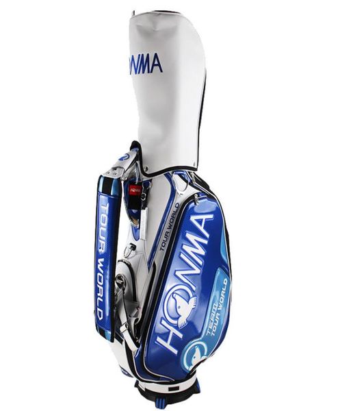 Neue Männer imitierten Ausgabe Golf Tasche Honma Golf Cart Bag Farbe Blau 95 Zoll PU Clubs Golf Standard Bag7726207