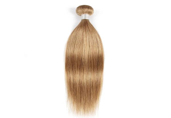 27 Honey Blonde Human Human Human Pacotes brasileiros peruanos da Malásia Virgem Indian Remy Extensões de cabelo 1 ou 2 pacotes 1624 6097709