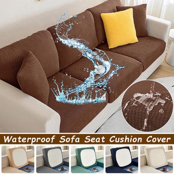 Tampa de cadeira Capas de sofá à prova d'água Cushion para protetor de móveis de sala de estar Slipcovers de poltrona de canto em forma de LO
