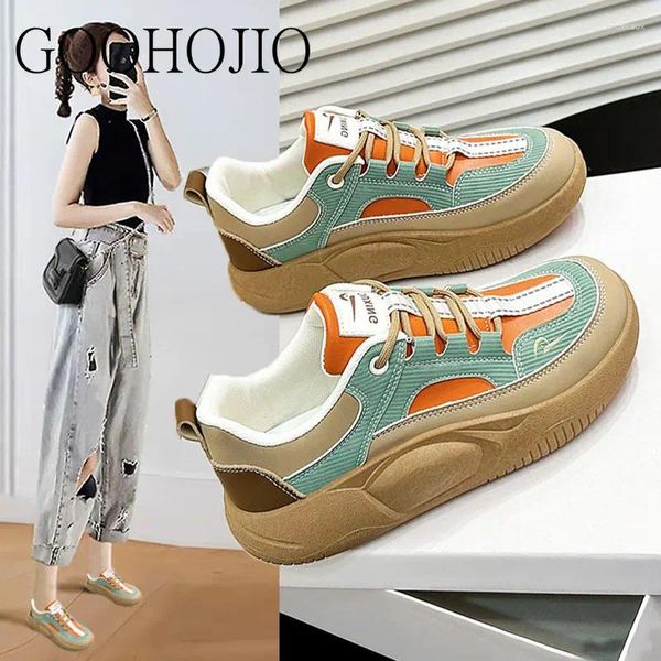 Scarpe casual sneakers designer designer college women vulcanize comodo pizzo traspirante per tutta la partita