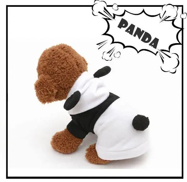 Köpek Giyim Moda Kıyafetleri Evcil Hayvanlar Kostüm Giysileri Polar Kulak Hoodie Panda Pullover Palto Dış Giyim