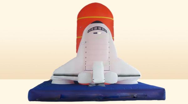 Atividades ao ar livre 4m High Giant Giant Inflable Spaceship Space Shuttle Rocket Model for Advertising2488856