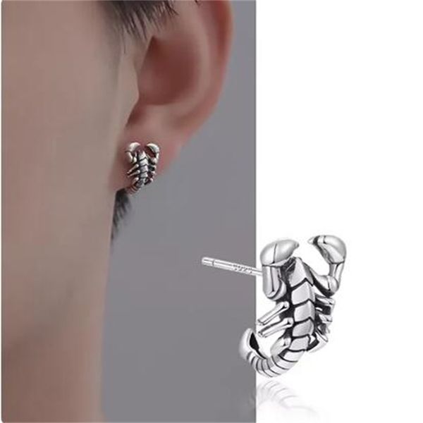 Neu in Fashion Vintage Hip Hop Punk Silber Farbe Skorpion Ohrstolder Piercing Ohrringe für Frauen Männer Schmuckzubehör AB138