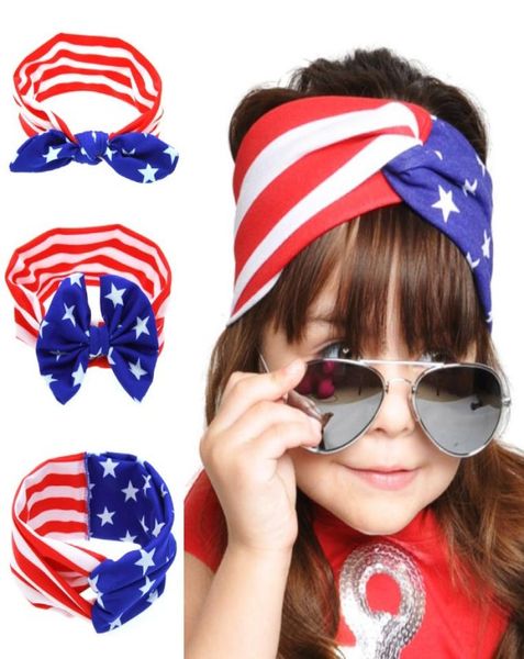 New American Flag Stirnband 4. Juli USA Baby Turban Stretch Stirnbänder Bandana Turbante Haarzubehör 1685558