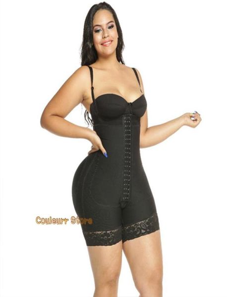 Women039S Shaper Postkompression Kleidungsstücke trägerloser Faja Columbianas Spitzenkörper Shaper Schlankung Unterwäsche Bauch Reduktion