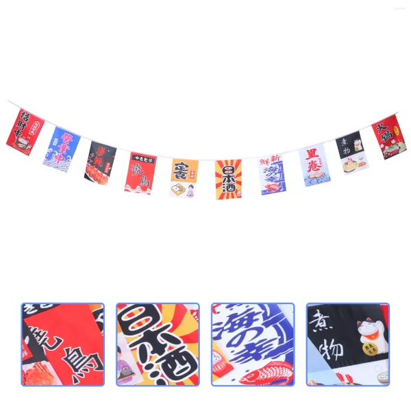 Dekorative Figuren Izakaya Dekoration Flag House Banner kleines Bunting Home Supply -Polyester Sushi Shop Hanging