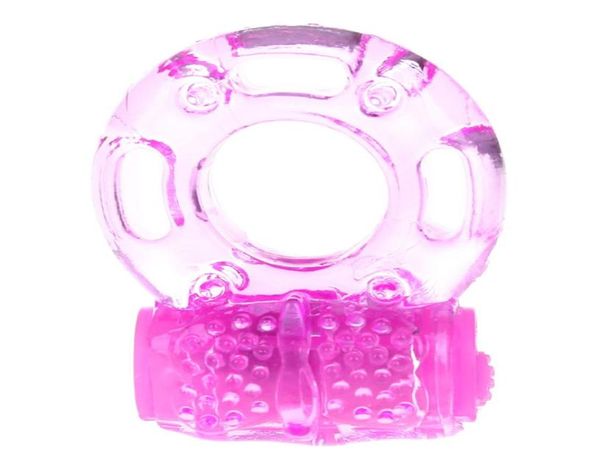 Anello di cazzo in silicone a farfalla intera gelatina di gelatina di anello del pene vibrante Delay prematuro ejaculazioni bloccante giocattoli sessuali per Men9508618