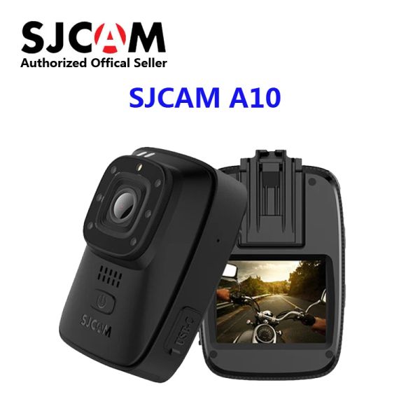 Kameras SJCAM A10 Tragbare Kamera Wearable Body Cam Cam Infrarot -Überwachungskamera Nachtsicht Laser Positionierung WiFi Action Sportkamera