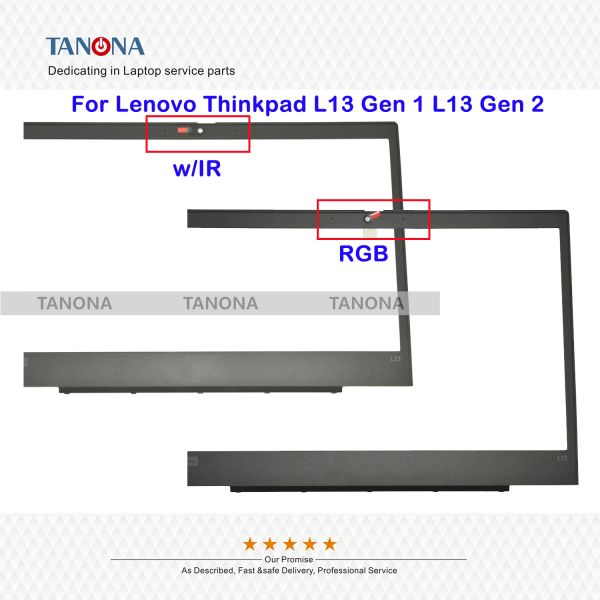 Frames Orig New 5B30S73459 5B30S73461 Schwarz für Lenovo ThinkPad L13 Gen 1 L13 Gen 2 Laptop LCD -Lünette Lünette Vorderabdeckung B Shell