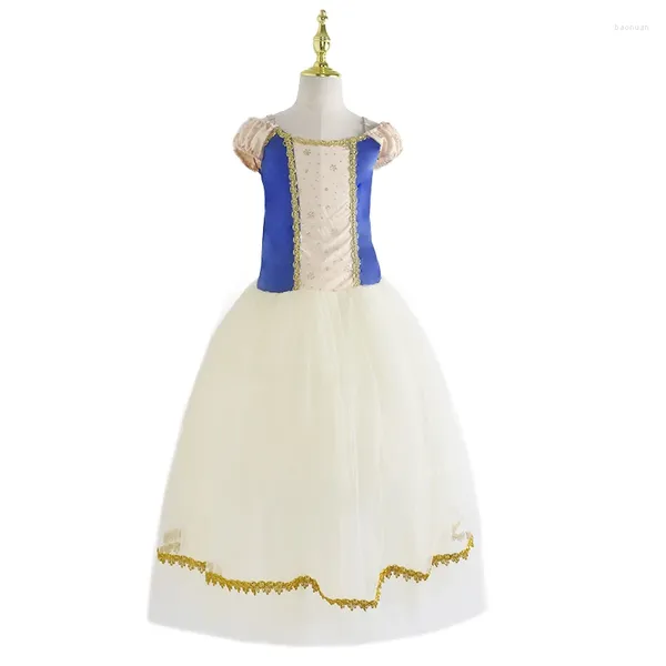 Costume da bale di abbigliamento da balletto ragazze romantiche abiti da tulle lunghi donne adulte donne cigno lago ballerina blu blu